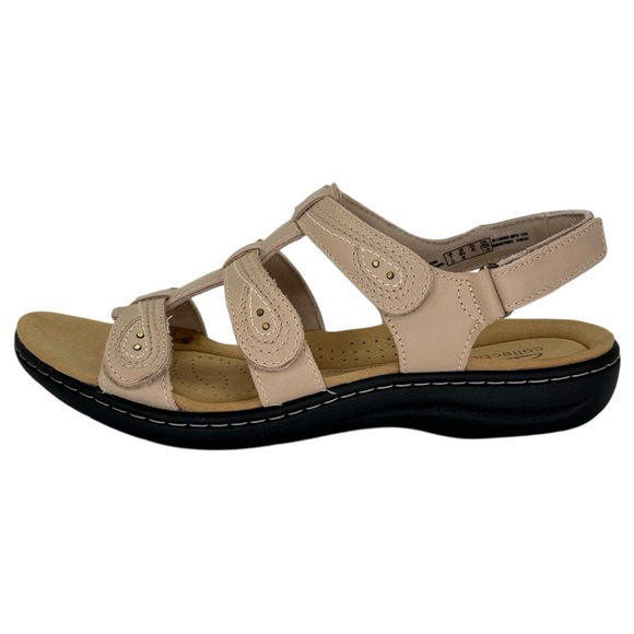 Clarks Laurieann Vine Tan Strappy Leather Womens Sandals Size 9.5M - Picture 3 of 14